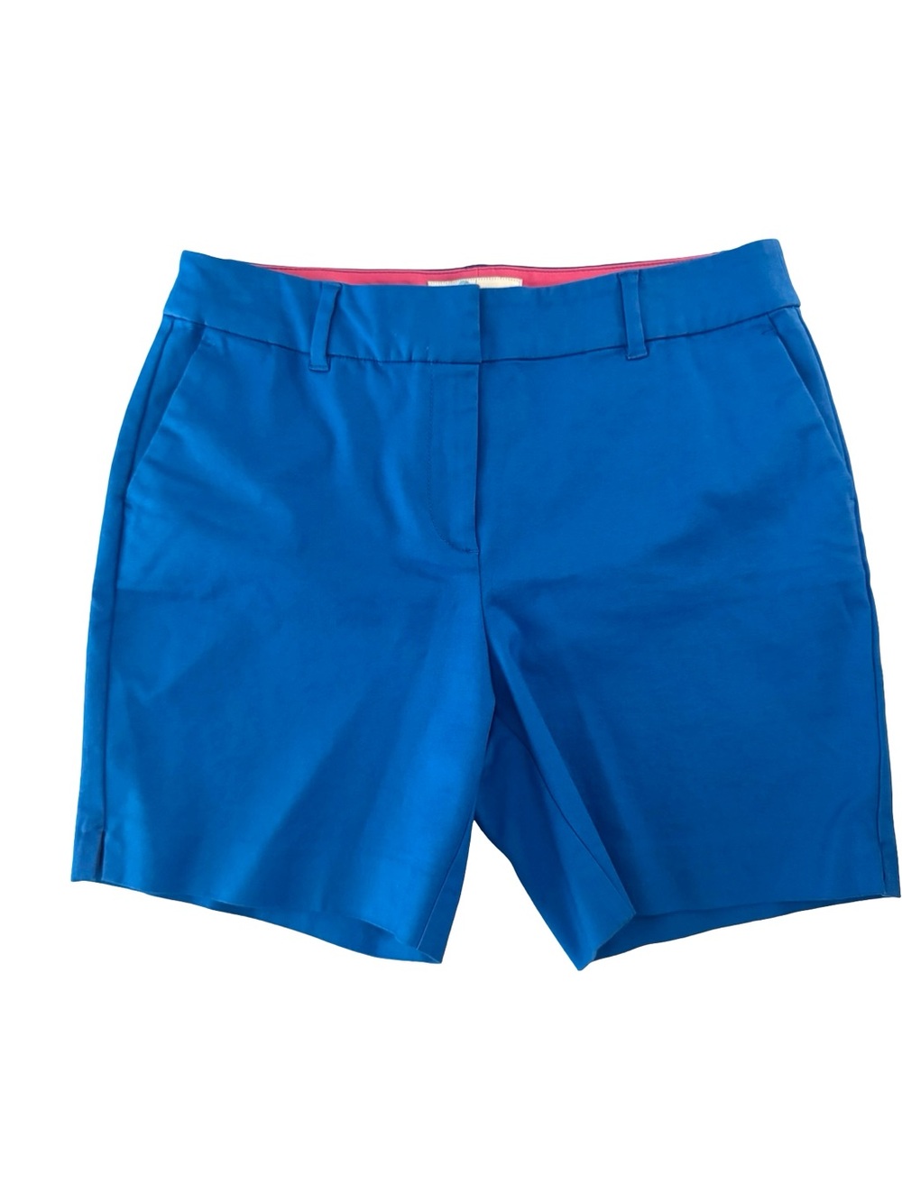 Boden Blue Chino Shorts Women's Size 6 Cotton Stretch Tailored Preppy Summer